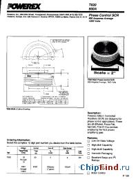 Datasheet T820900A manufacturer Powerex