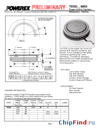 Datasheet TDSD145003DH manufacturer Powerex