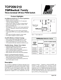 Datasheet TOP210G manufacturer Power Integrations