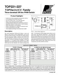 Datasheet TOP221Y manufacturer Power Integrations