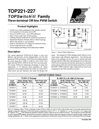 Datasheet TOP227Y manufacturer Power Integrations