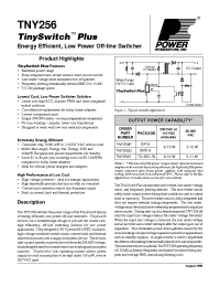 Datasheet TYN256P manufacturer Power Integrations