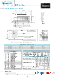 Datasheet PC1002-A manufacturer Powertip