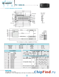 Datasheet PC1602-Q manufacturer Powertip