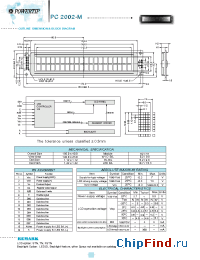 Datasheet PC2002-M manufacturer Powertip
