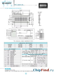 Datasheet PC2004-A manufacturer Powertip