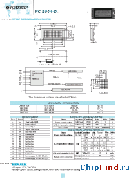 Datasheet PC2004-D manufacturer Powertip