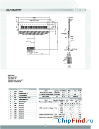 Datasheet PE1601-001 manufacturer Powertip