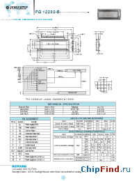 Datasheet PG12232-B manufacturer Powertip