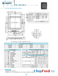 Datasheet PG128128-A manufacturer Powertip