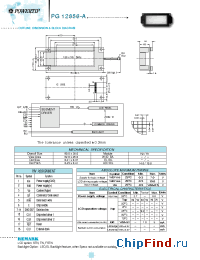 Datasheet PG12856-A manufacturer Powertip