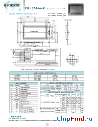 Datasheet PG12864-A manufacturer Powertip