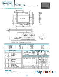 Datasheet PG12864-J manufacturer Powertip