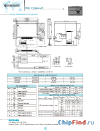 Datasheet PG12864-O manufacturer Powertip