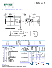 Datasheet PG160160-C manufacturer Powertip