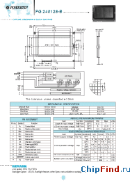 Datasheet PG240128-B manufacturer Powertip