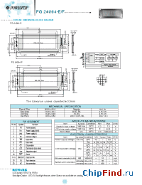 Datasheet PG24064-E manufacturer Powertip
