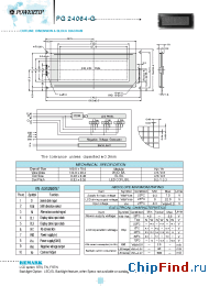 Datasheet PG24064-G manufacturer Powertip