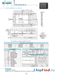Datasheet PG320240-C manufacturer Powertip