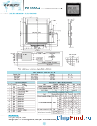 Datasheet PG8080-A manufacturer Powertip