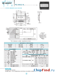 Datasheet PG9832-A manufacturer Powertip