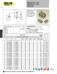 Datasheet 150-90-308-00-001 manufacturer Precid-Dip