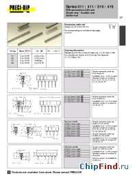 Datasheet 315-93-116-41-001 manufacturer Precid-Dip