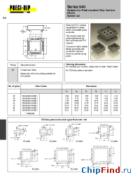 Datasheet 540-99-052-24-000-1 manufacturer Precid-Dip