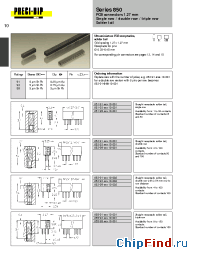 Datasheet 851-91-016-10-001 manufacturer Precid-Dip