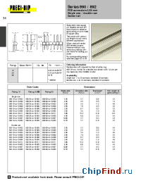 Datasheet 890-19-024-10-000 manufacturer Precid-Dip