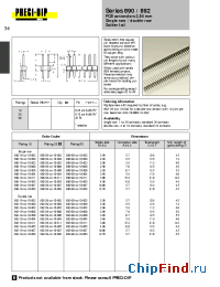 Datasheet 892-19-024-10-811 manufacturer Precid-Dip