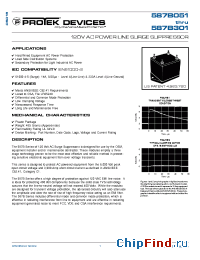 Datasheet 587B051 manufacturer Protek