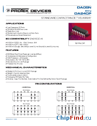 Datasheet DA05CN manufacturer Protek