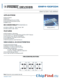 Datasheet EMIF4-100FCD4 manufacturer Protek