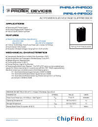 Datasheet PIP500 manufacturer Protek