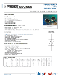 Datasheet PP0720SC manufacturer Protek