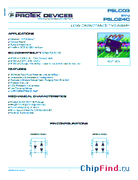 Datasheet PSLC05 manufacturer Protek