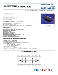 Datasheet SM14M15C manufacturer Protek