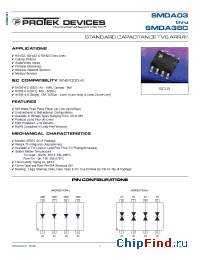 Datasheet SMDA05 manufacturer Protek