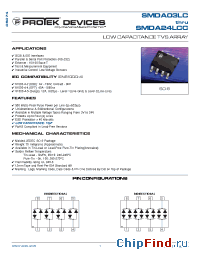 Datasheet SMDA05LC manufacturer Protek