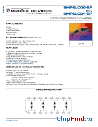 Datasheet SMP6LC12-2P manufacturer Protek