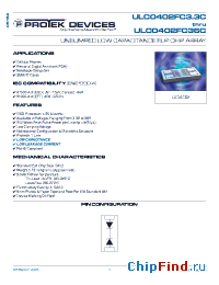 Datasheet ULC0402FC05C manufacturer Protek