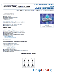 Datasheet ULC0406FC12C производства Protek
