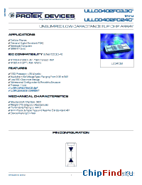 Datasheet ULLC0402FC05C производства Protek