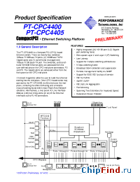 Datasheet PT-CPC4405 manufacturer Performance Tech.