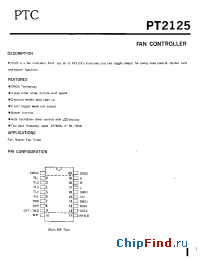 Datasheet PT2125-C4N-NNM1-F manufacturer PTC