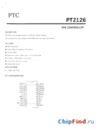 Datasheet PT2126-C4A-NNM0-P manufacturer PTC