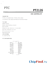 Datasheet PT2126-F8A-RSM2-C manufacturer PTC