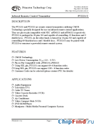 Datasheet PT2222 manufacturer PTC