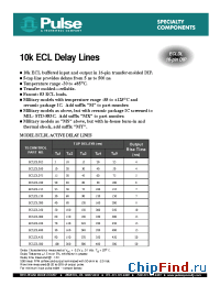 Datasheet ECLDL025 производства Pulse